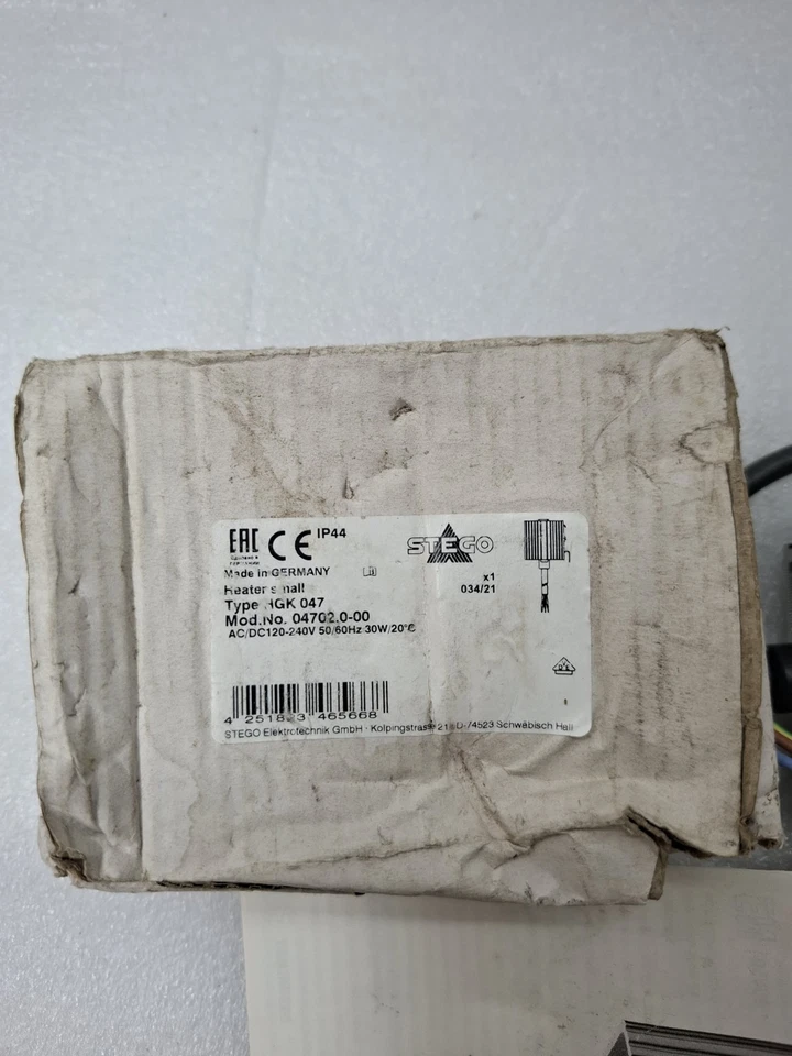 STEGO HGK047 HEATER SMALL 04702.0-00 AC/DC 120-240v